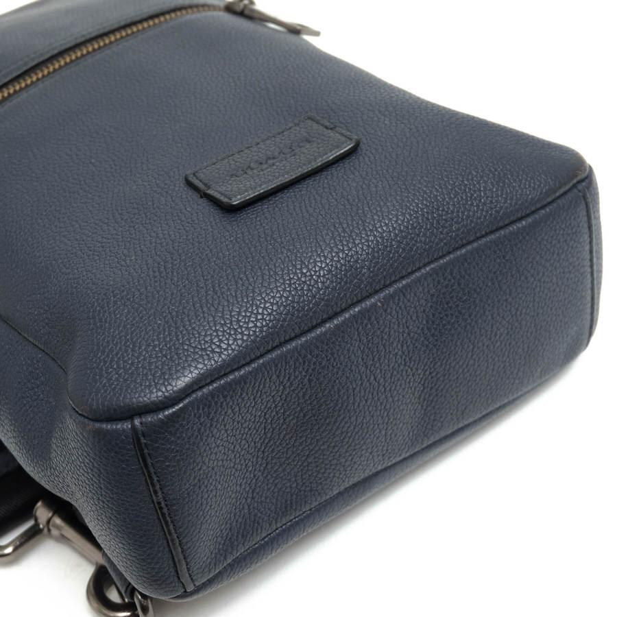 ○コーチ COACH 牛革 ペブルドレザー ショルダーバッグ 71709 Campus Pack キャンパス パック シボ革 シュリンクレザー ボディバッ 中古 COACH（コーチ） ショルダーバッグ 71709 ペブルド レザー キャンパス