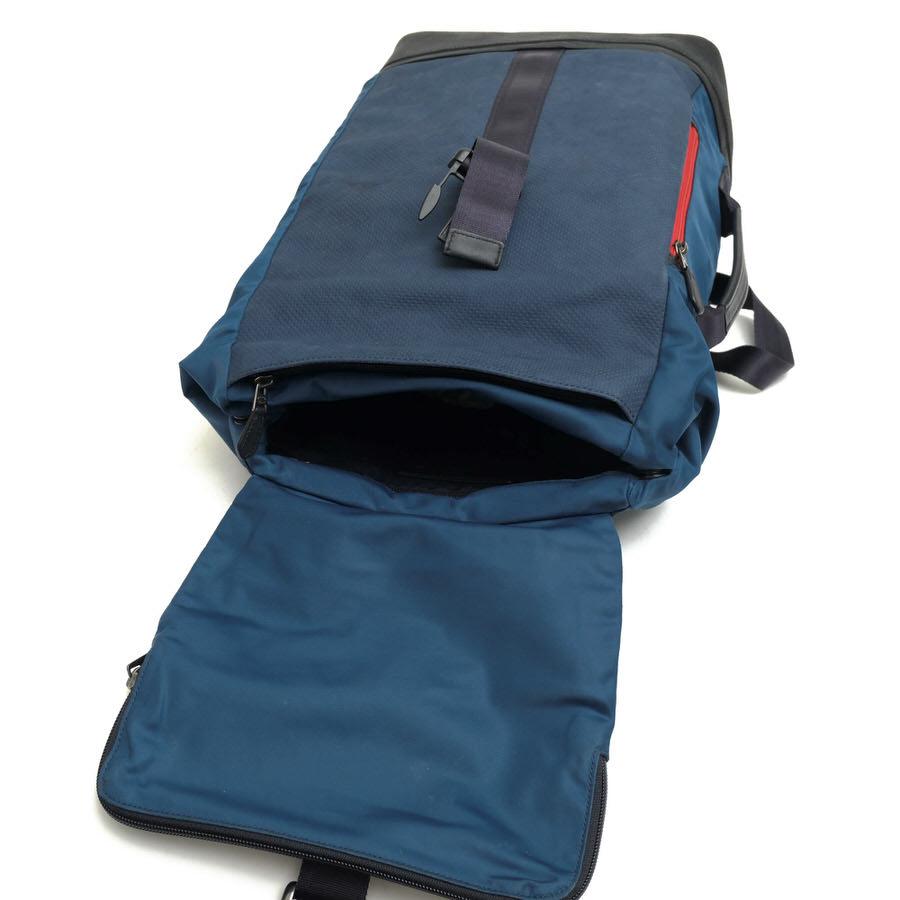 ○コーチ COACH リュック F71536 VARICK DUFFLE BACKPACK IN LEATHER ヴァリック ダッフル バックパック パンチング加工 メンズ 【 中古 COACH（コーチ） リュック F71536 VARICK DUFFLE BACKPACK IN LEATHER