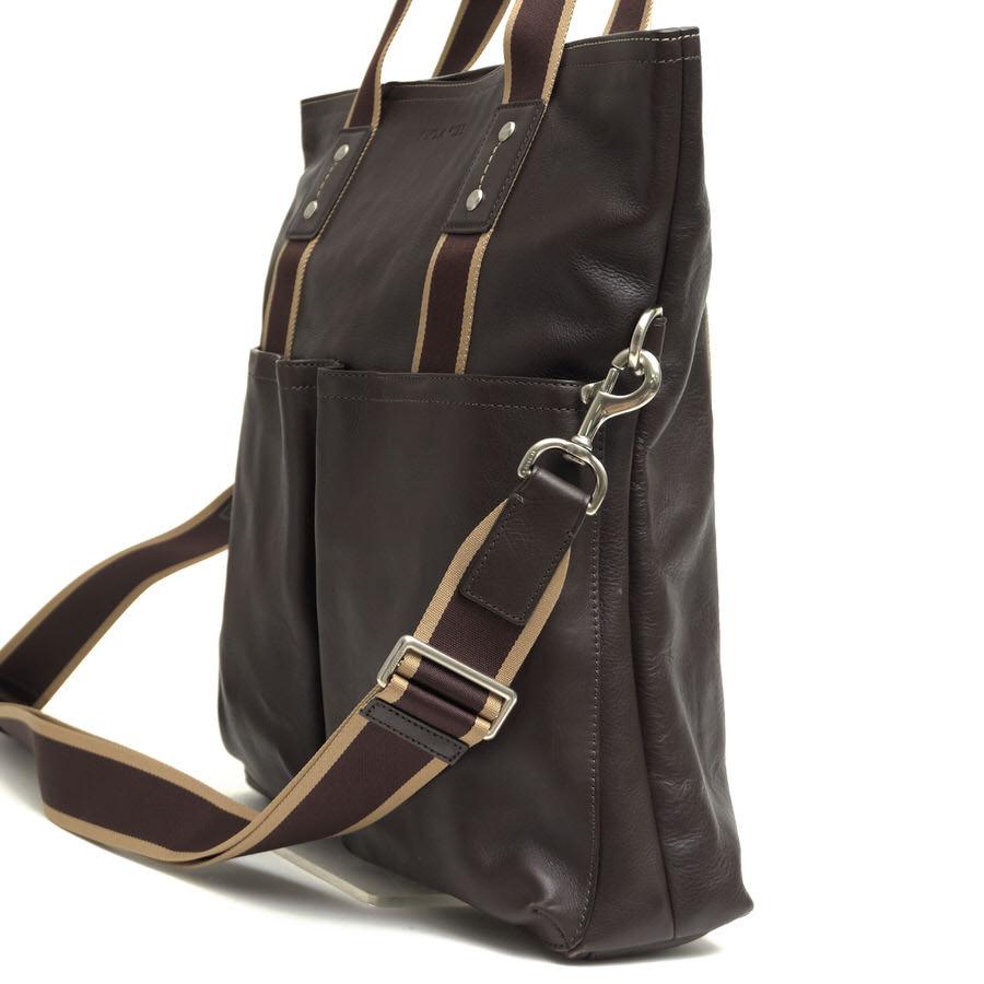 COACH（コーチ） トートバッグ F70558 Heritage Web Leather Foldover