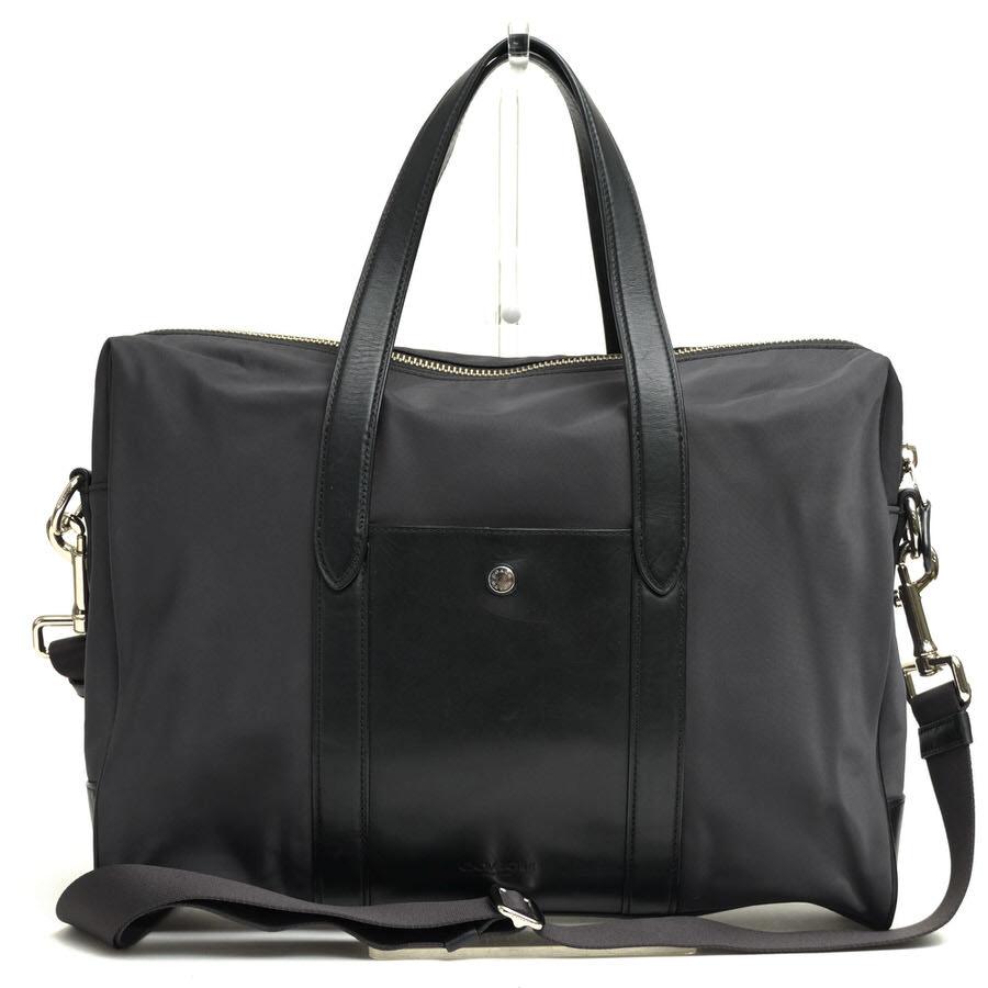 ○コーチ COACH 一部牛革 ビジネスバッグ F21087 CHARLES SLIM BRIEF チャールズ スリムブリーフ 2WAY ショルダーバッグ ノートPC  中古 COACH（コーチ） ビジネスバッグ F21087 CHARLES SLIM BRIEF