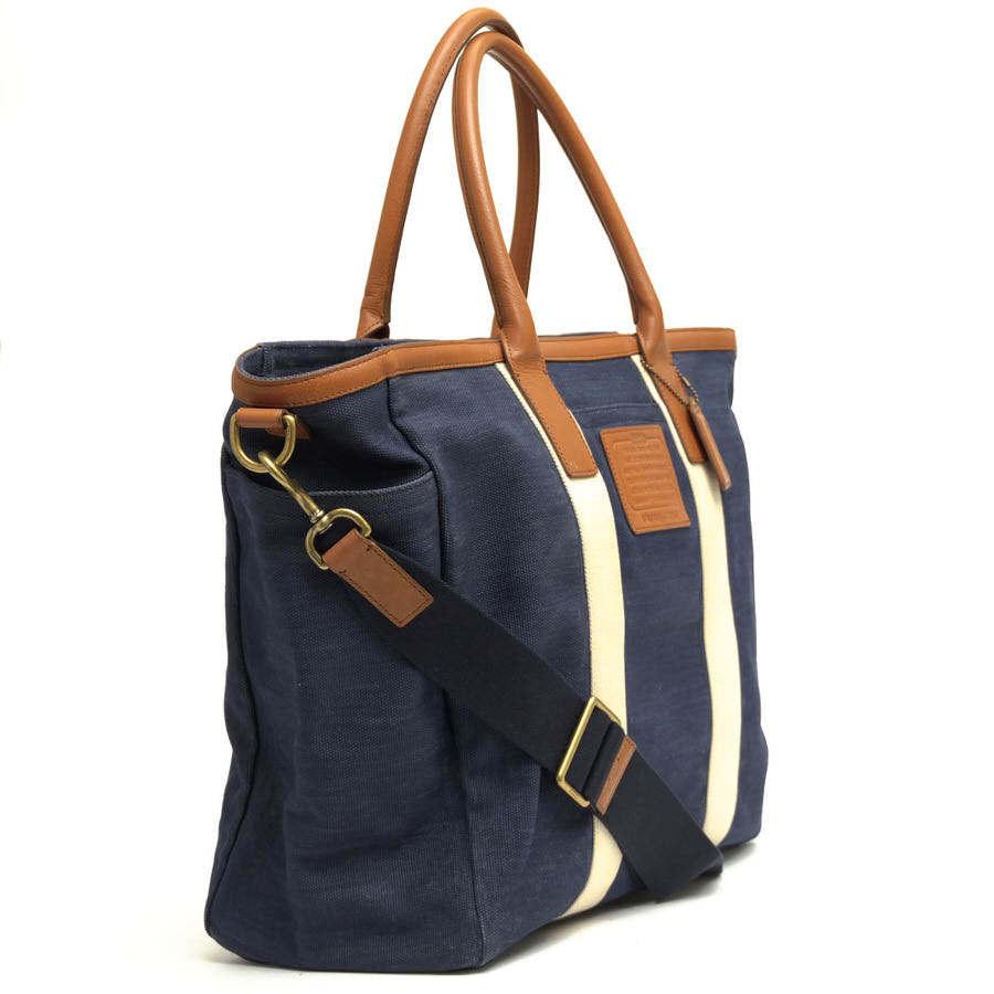 COACH コーチ トートバッグ F71266 GETAWAY HERITAGE SOLID CANVAS 