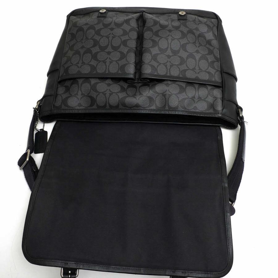 ○コーチ COACH 牛革 ショルダーバッグ 70868 BLEECKER MESSENGER IN SIGNATURE ブリーカー メッセンジャー シグネチャー シグネチ 中古 COACH（コーチ） ショルダーバッグ 70868 BLEECKER MESSENGER IN