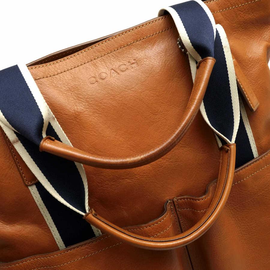 COACH コーチ ヘリテージウェブ レザーフォールドオーバーバッグ