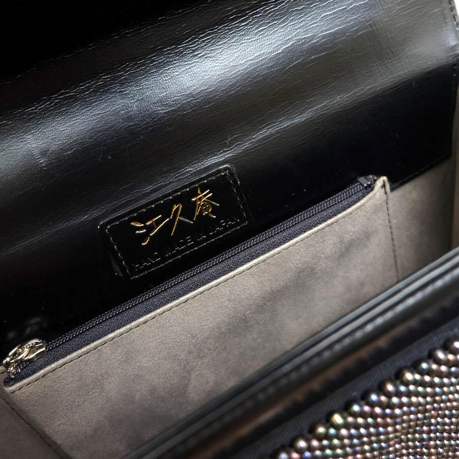 KOKYUAN 江久庵 ハンドバッグ 牛革 ハンドメイド ビーズ 2WAY  