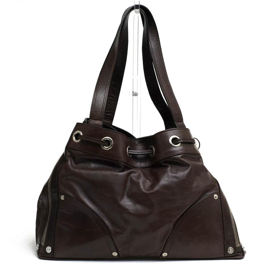 Mulberry（マルベリー） トートバッグ 牛革 巾着型 肩掛け ワン 