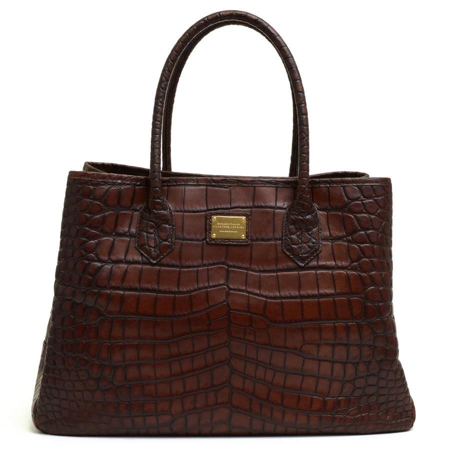 LEATHER JEWELS レザージュエルズ トートバッグ 17O19A 牛革 クロコ型 