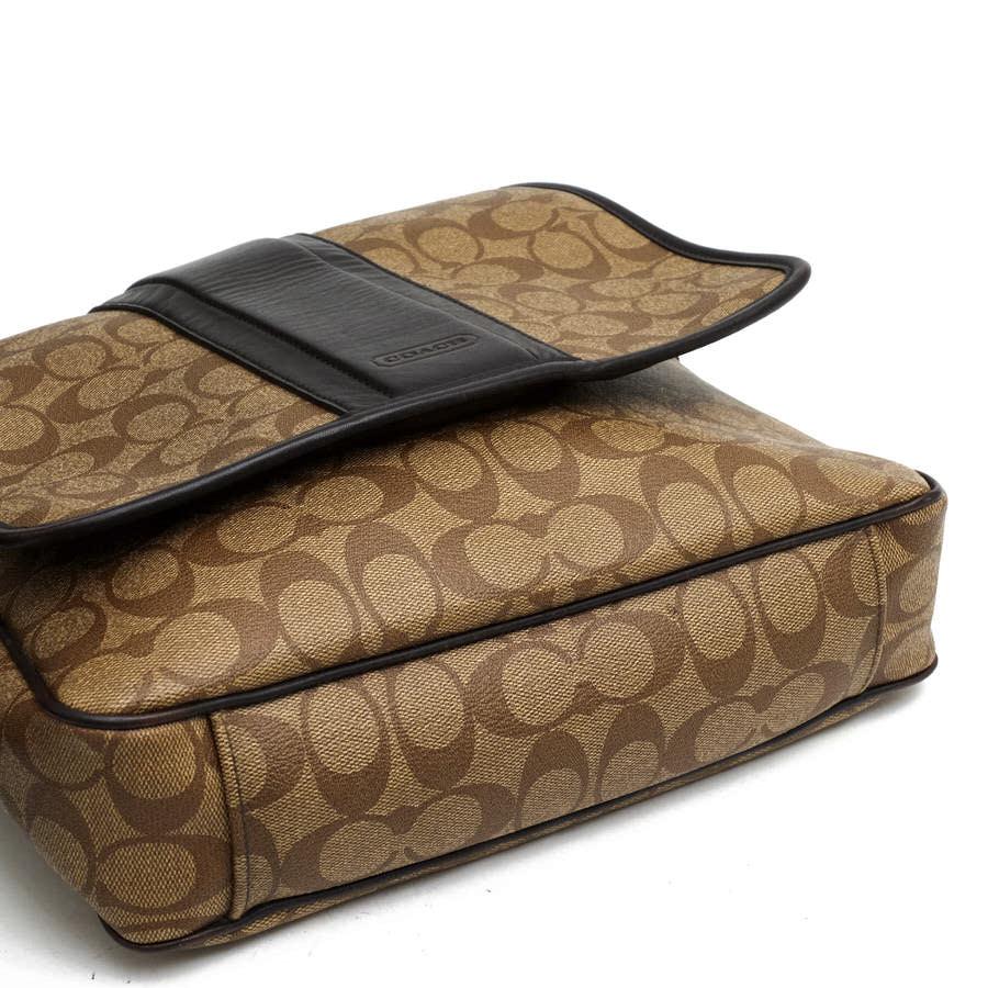 COACH（コーチ） ショルダーバッグ F71102 Heritage Signature Map Bag