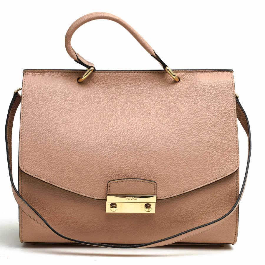Furla julia 2025 saffiano leather satchel
