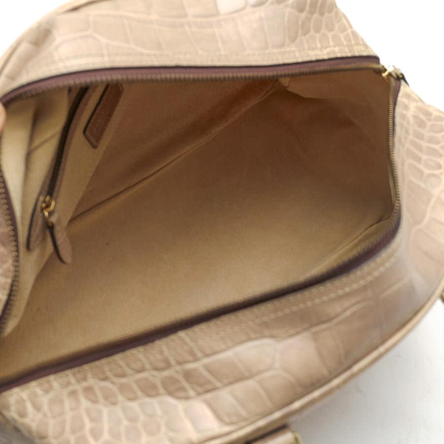 J&M DAVIDSON VIVIハンドバッグ クロコ ベージュ　ショルダー J&M Davidson J＆M DAVIDSON J＆Mデヴィッドソン ハンドバッグ