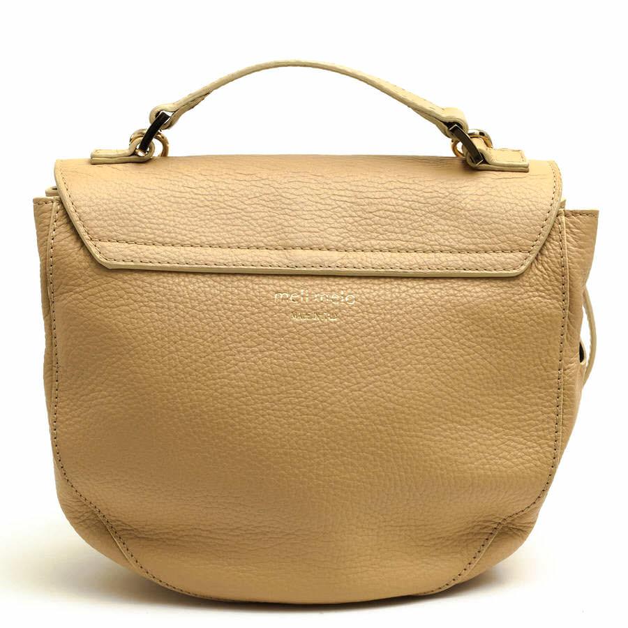 美品 meli melo メリメロ シボ革 レザー ハンド・ショルダーバッグ 美品 meli melo メリメロ シボ革 レザー ハンド・ショルダーバッグ