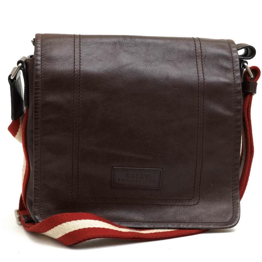 BALLY 黒　ショルダーバッグ　サコッシュ　合成皮革　メンズ　ドット BALLY 黒ショルダーバッグサコッシュ合成皮革メンズドット