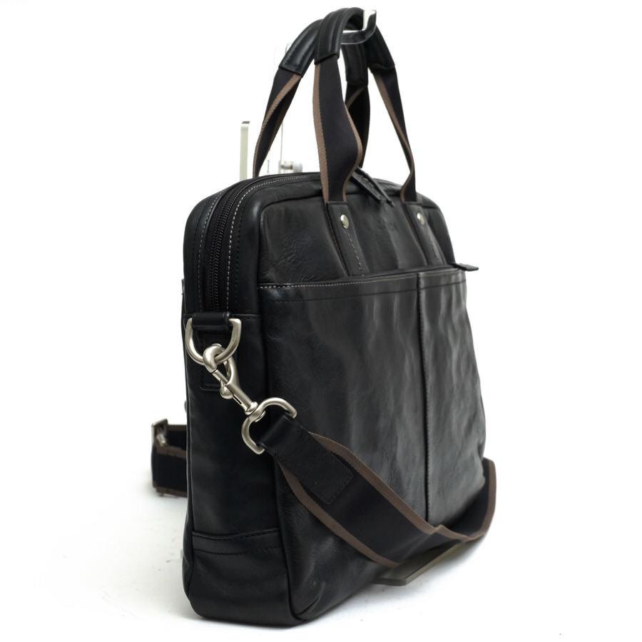 COACH コーチ ビジネスバッグ F70812 HERITAGE WEB LEATHER ZIP