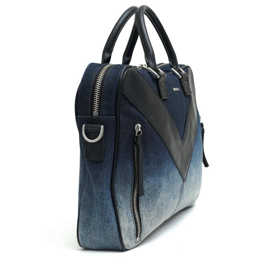 DIESEL ディーゼル ビジネスバッグ Mr V-Brief Ｖモチーフ ノートPC