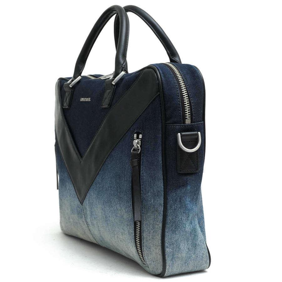 DIESEL ディーゼル ビジネスバッグ Mr V-Brief Ｖモチーフ ノートPC