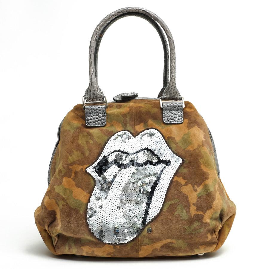 Muta ムータ ハンドバッグ Enuove The Rolling Stones ローリングストーンズ ラムスエード 羊革 スパンコール ミニボストン 迷彩 カモフラ D68 Desir Yahoo ショッピング店 通販 Yahoo ショッピング