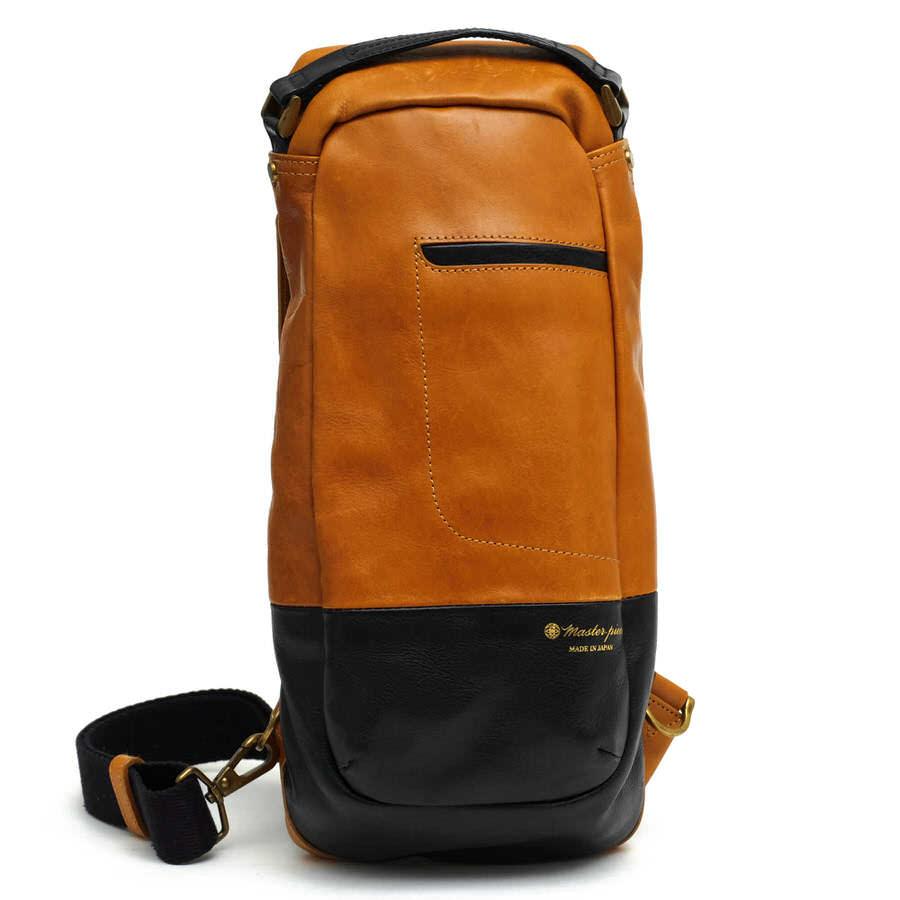 桜 印 master-piece マスターピース gloss レザー スリングバッグ