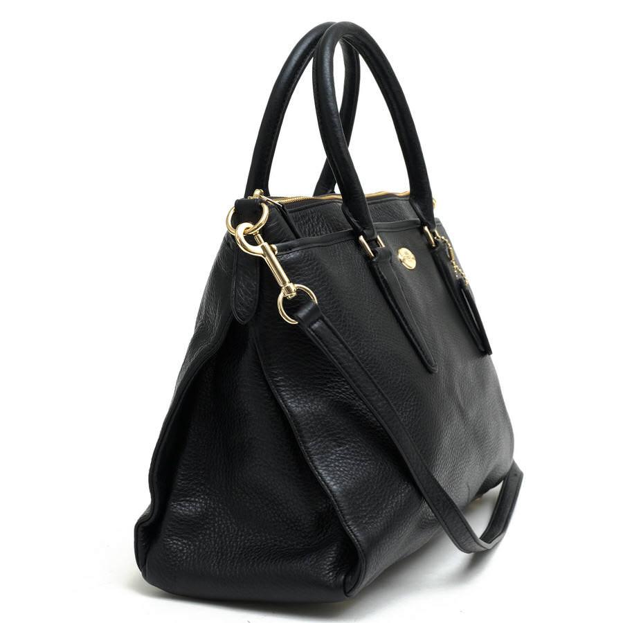 COACH コーチ ハンドバッグ F35185 ラグジュアリー ペブルド レザー  