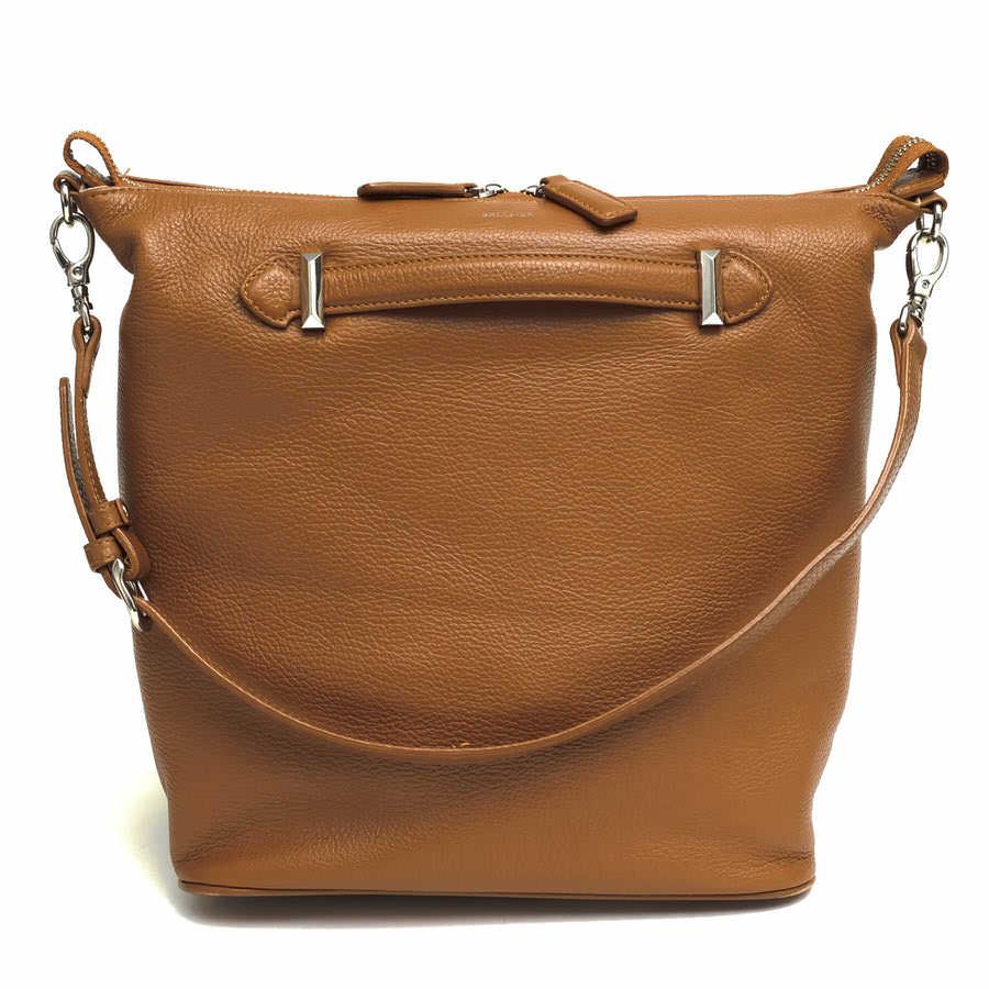 ○ベルメール BELLMER 牛革 カーフレザー トートバッグ NYSA NEW BUCKET バケツバッグ シボ革 シュリンクレザー レディース 【中古 中古 BELLMER ベルメール トートバッグ NYSA NEW BUCKET 牛革 カーフレザー