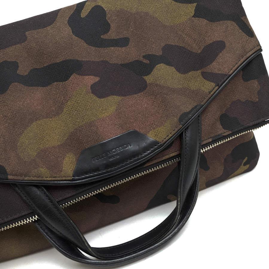 ○ペッレモルビダ PELLE MORBIDA リモンタ社 ナイロンジャガード トートバッグ PMO-ON003 ONDA オンダ 折り畳みクラッチバッグ 迷  中古 PELLE MORBIDA ペッレモルビダ トートバッグ PMO-ON003 ONDA オンダ