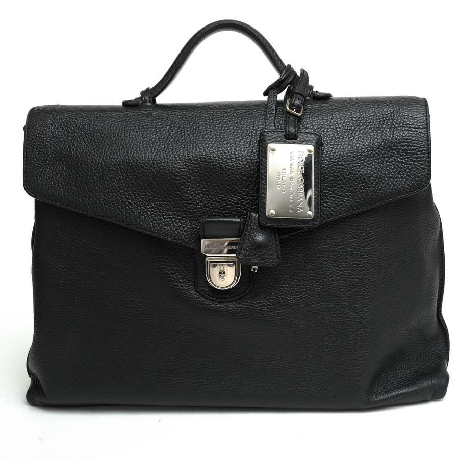 DOLCE&GABBANA DOLCE＆GABBANA ドルガバ ビジネスバッグ 牛革 フラップ 