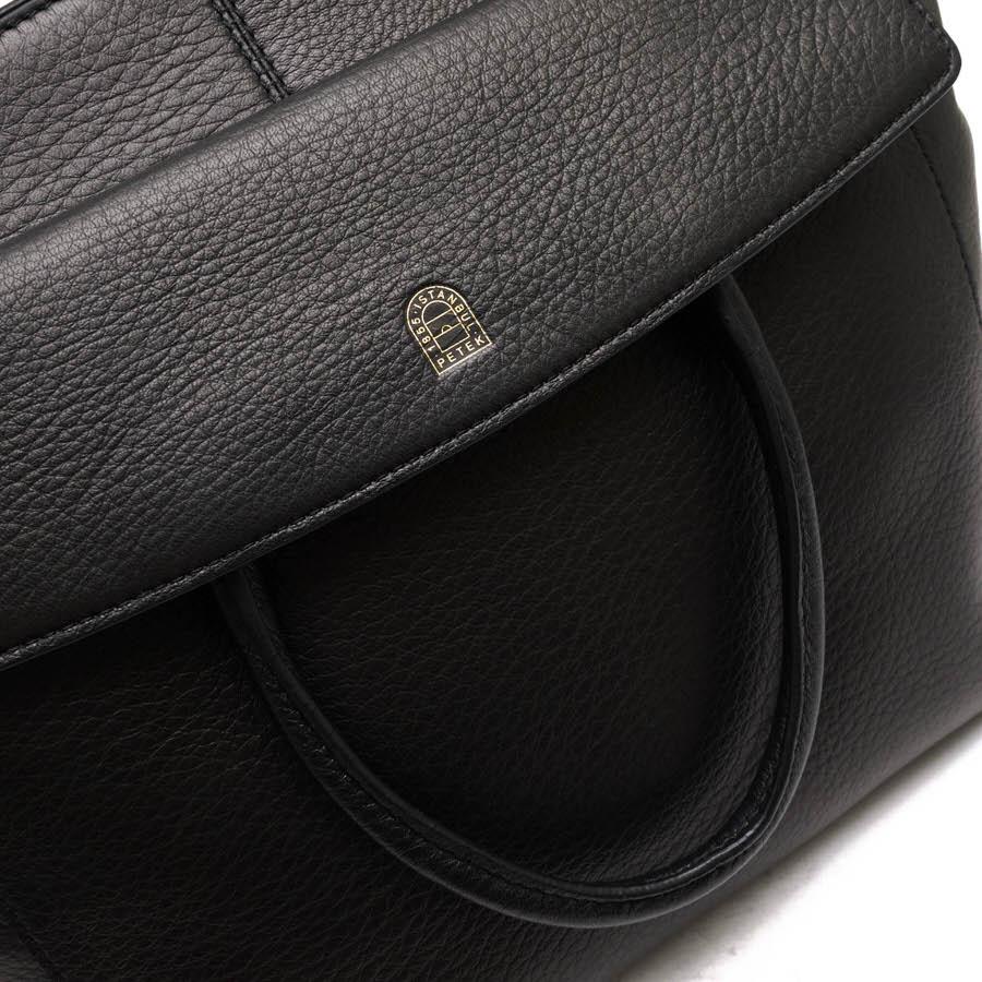 ○ペテキ Petek 1855 牛革 ハンドバッグ PWW028 シボ革 シュリンクレザー 2WAY ショルダーバッグ レディース 【中古】 中古 Petek 1855 ペテキ ハンドバッグ PWW028 牛革 シボ革 シュリンクレザー