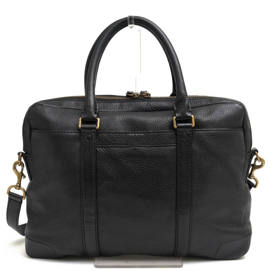 COACH コーチ ビジネスバッグ 71196 BLEEKER SLIM BRIEF IN PEBBLED 