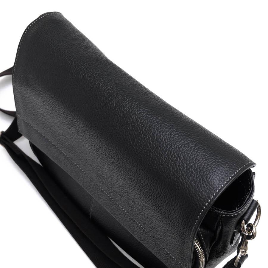 ○オファーマン OFFERMANN 牛革 ショルダーバッグ 18972-01 シボ革 シュリンクレザー メンズ 【中古】 中古 OFFERMANN オファーマン ショルダーバッグ 18972-01 牛革 シボ革