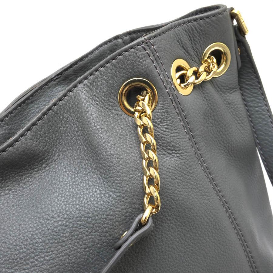 ○マイケルコース Michael Kors ペブルドレザー 牛革 トートバッグ 30S11JSE2L Jet Set Chain Medium Gather Shoulder Tote チェー 中古 MICHAEL KORS（マイケルコース） トートバッグ 30S11JSE2L Jet Set