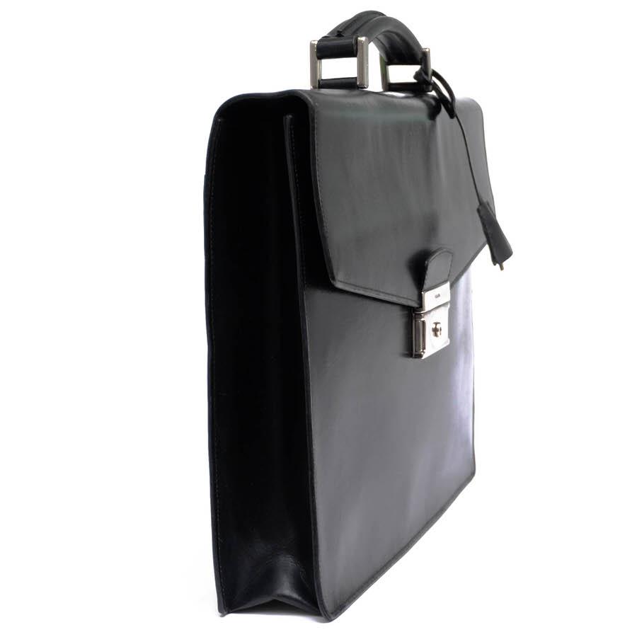 おまけ付】 PRADA プラダ ビジネスバッグ 牛革 フラップ式
