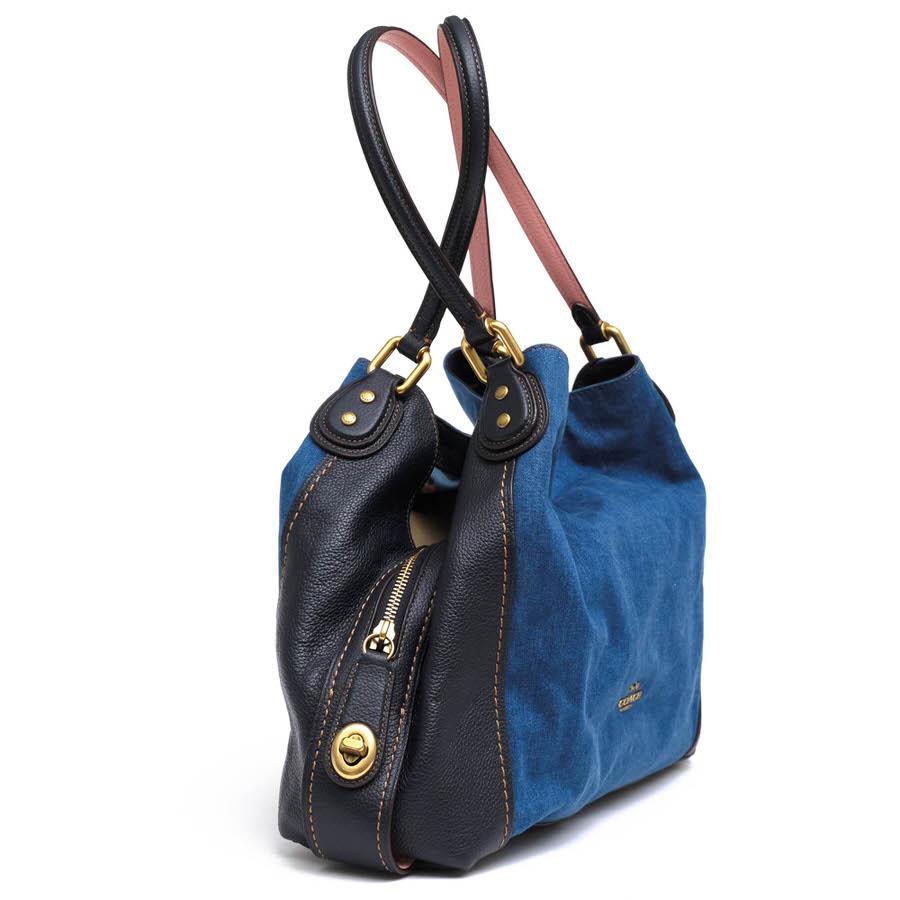 COACH 28916 Denim and Leather Edie 2018 d3407 Desir Yahoo Yahoo