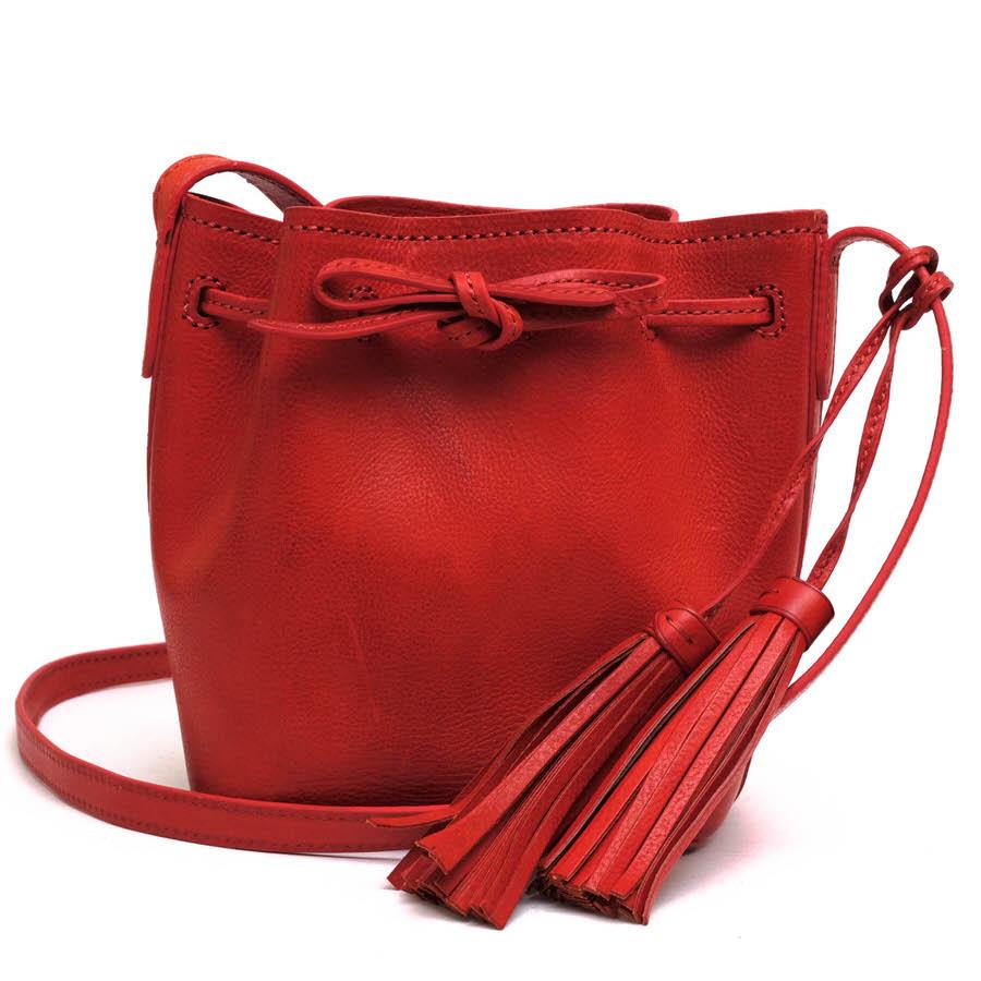 Ralph lauren leather bucket bag sales
