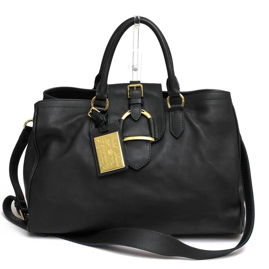 POLO RALPH LAUREN ラルフローレン トートバッグ 牛革 カーフ  