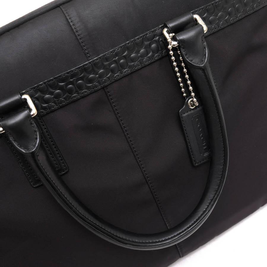 COACH コーチ ビジネスバッグ F70549 一部牛革 ミニシグネチャー柄