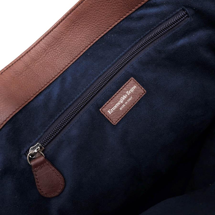 ZEGNA Ermenegildo Zegna ゼニア トートバッグ 牛革 シボ革 シュリンク  