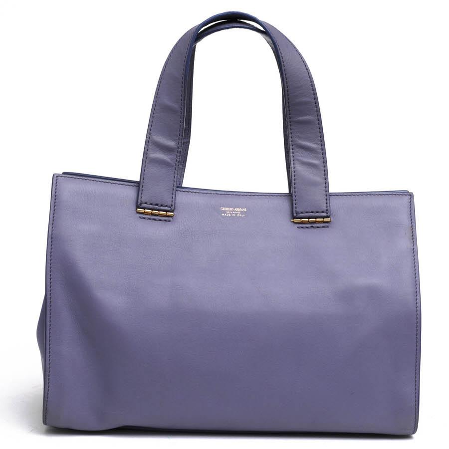 ○アルマーニ GIORGIO ARMANI 牛革 カーフ ハンドバッグ YGWM31 YG565 SHOPPING PICCOLA VITELLO  レディース 【中古】 中古 ARMANI（アルマーニ） GIORGIO ARMANI ハンドバッグ YGWM31 YG565