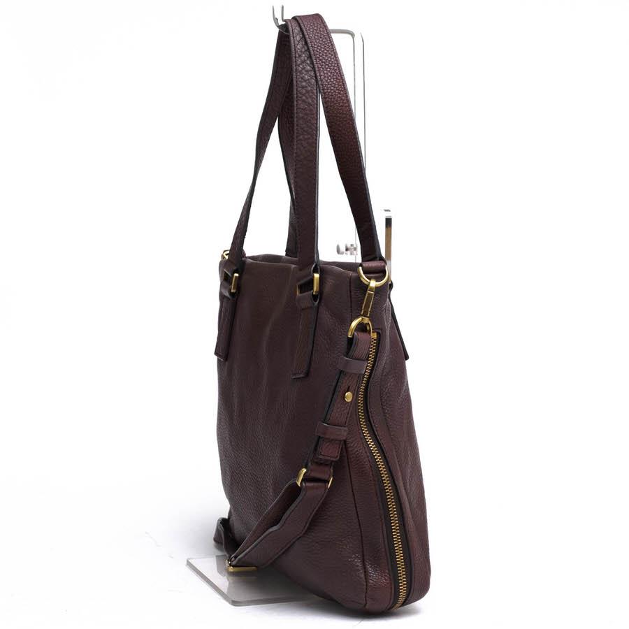 FOSSIL フォッシル トートバッグ 牛革 シボ革 シュリンクレザー 2WAY ショルダーバッグ