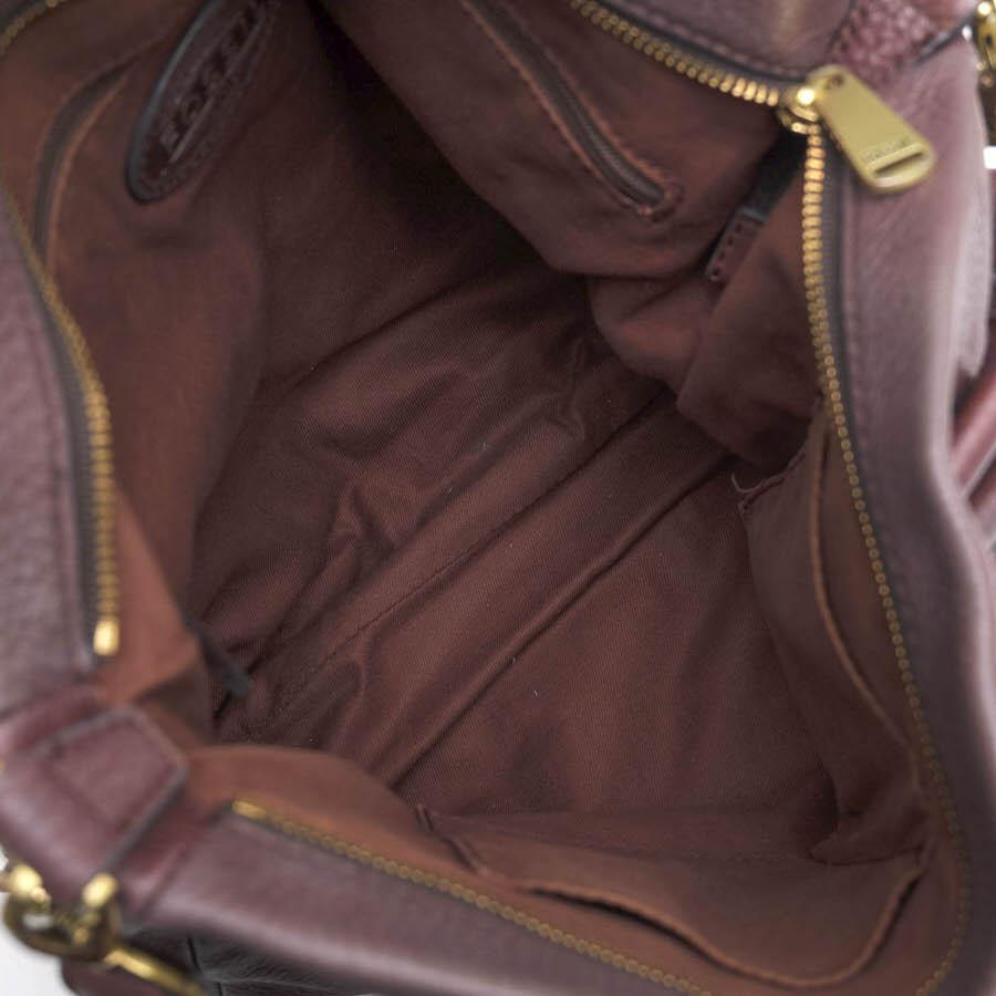 FOSSIL フォッシル トートバッグ 牛革 シボ革 シュリンクレザー 2WAY ショルダーバッグ