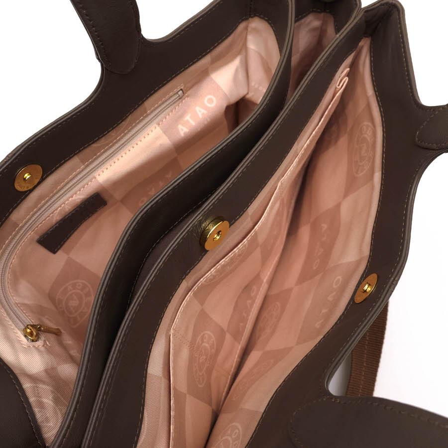 ○アタオ ATAO 羊革 シープスキン トートバッグ ダックワーズ 2WAY ショルダーバッグ レディース 【中古】 中古 ATAO アタオ トートバッグ ダックワーズ 羊革 シープスキン 2WAY