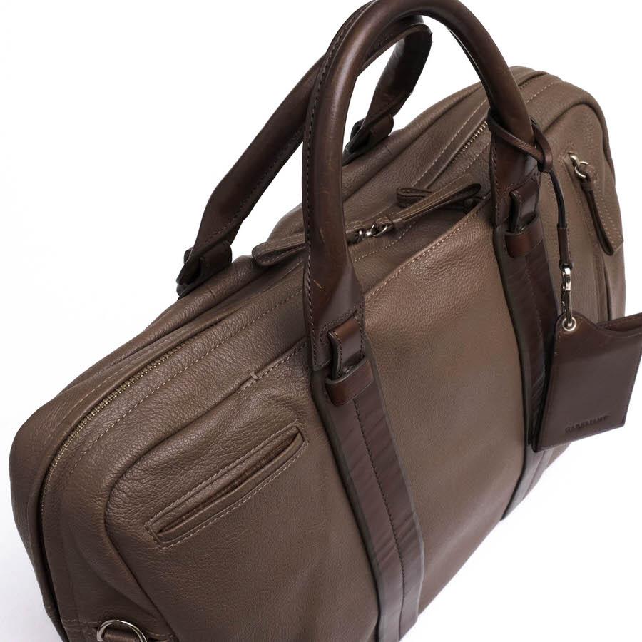 ○ガレリアント GALLERIANT 山羊革 ゴートスキン ビジネスバッグ GAI-3152 CINTURA チントゥーラ A4サイズ収納 シボ革 シュリンク  中古 GALLERIANT ガレリアント ビジネスバッグ GAI-3152 CINTURA