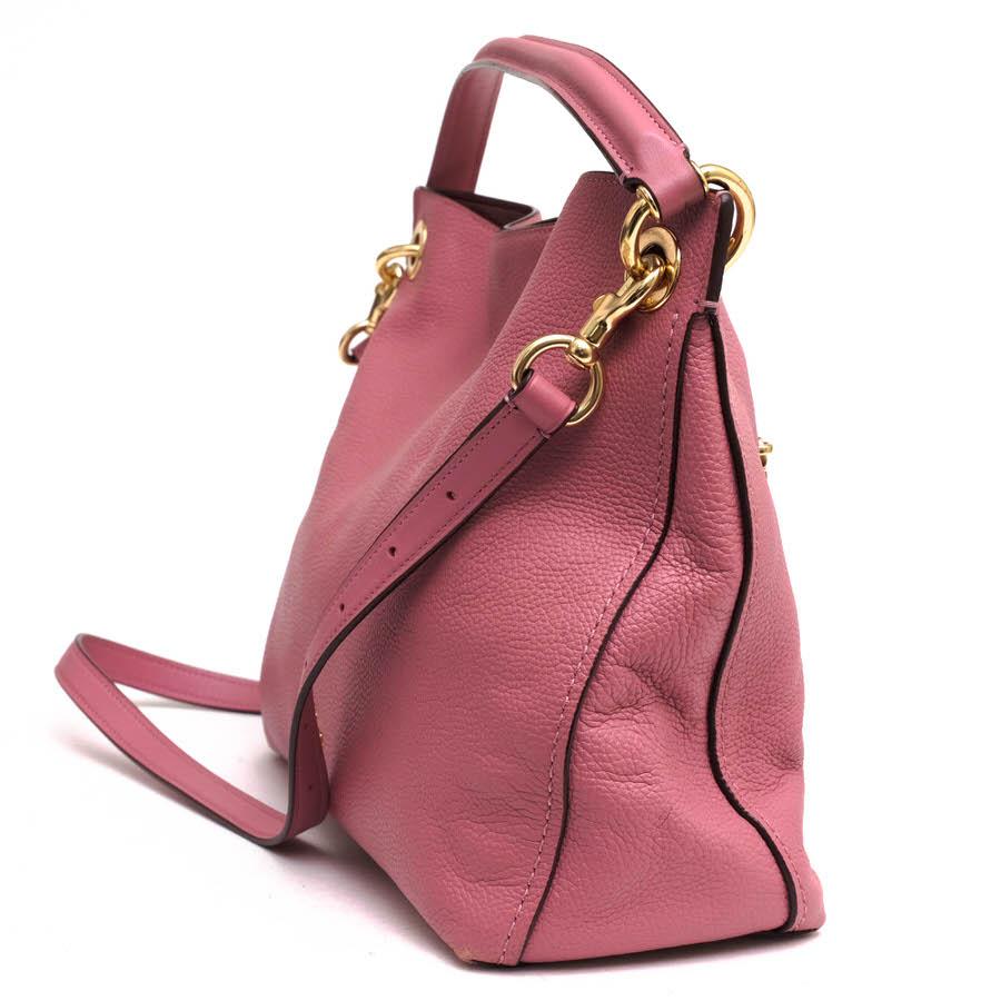 ○コーチ COACH ペブルレザー 牛革 トートバッグ 24947 Clarkson Hobo クラークソン ホーボー 2WAY ショルダーバッグ シボ革 シュ  中古 COACH（コーチ） トートバッグ 24947 Clarkson Hobo クラークソン