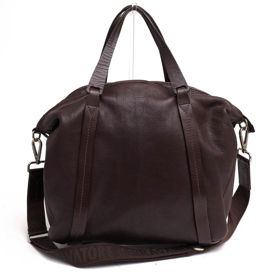 FERRAGAMO■フェラガモ ロゴ 2WAY トートバック FERRAGAMO Salvatore Ferragamo フェラガモ トートバッグ 牛革