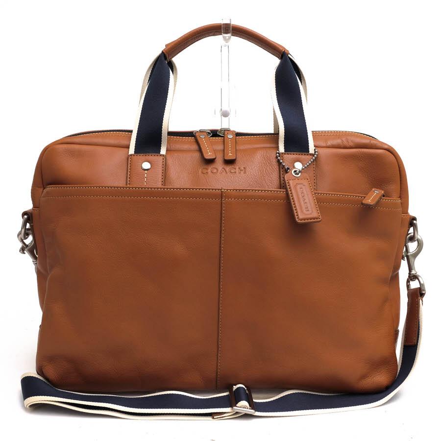 COACH（コーチ） ビジネスバッグ F70812 Heritage Web Leather Zip Top