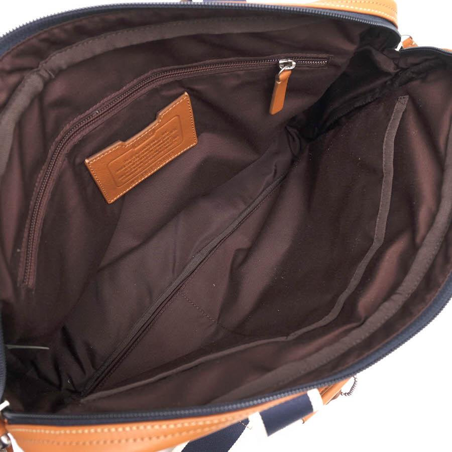 COACH（コーチ） ビジネスバッグ F70812 Heritage Web Leather Zip Top