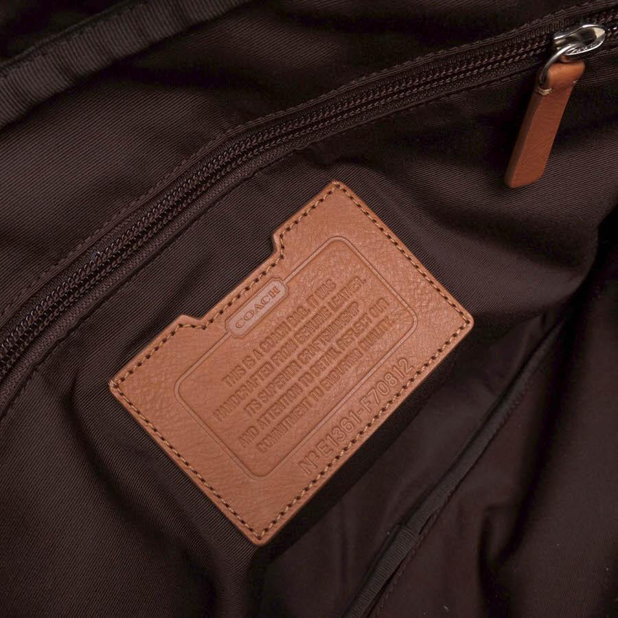 COACH（コーチ） ビジネスバッグ F70812 Heritage Web Leather Zip Top