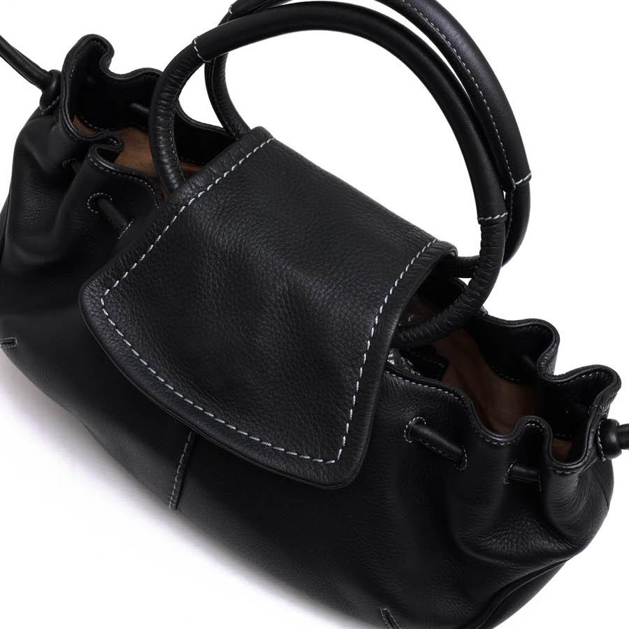 土屋鞄 TSUCHIYA-KABAN ハンドバッグ ソワ・ギャザーハンド 牛革 巾着