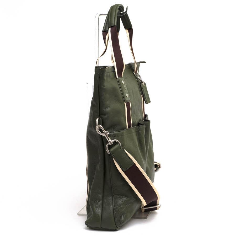 COACH（コーチ） トートバッグ F70558 Heritage Web Leather Foldover