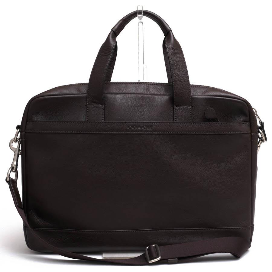 ○コーチ COACH 牛革 カーフ ビジネスバッグ F71561 HUDSON BAG IN SMOOTH LEATHER ハドソン スムースレザー 2WAY ショルダーバッ  中古 COACH（コーチ） ビジネスバッグ F71561 HUDSON BAG IN SMOOTH LEATHER