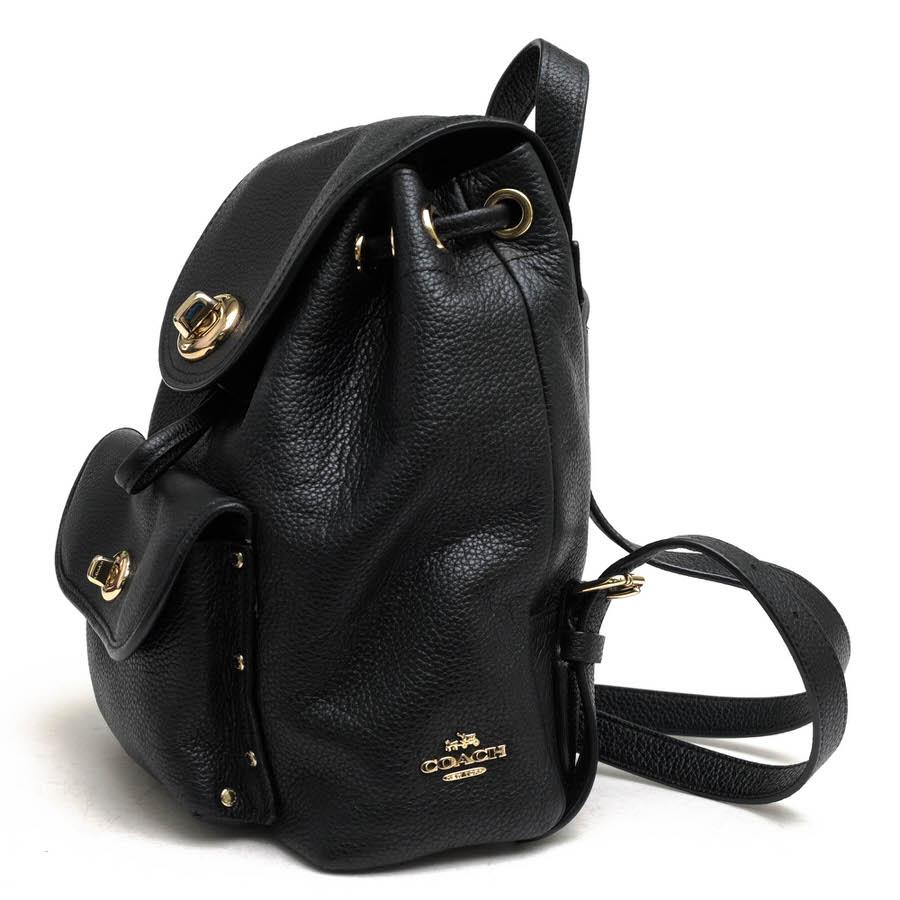 COACH（コーチ） リュック 37581 Mini Turnlock Rucksack In Polished