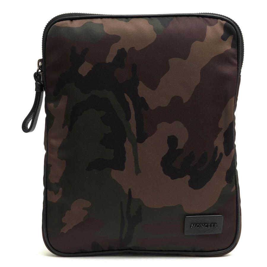 ○モンクレール MONCLER セカンドバッグ/クラッチバッグ A500160057959-828 PORTA TABLET iPadタブレットケース 迷彩・カモフラー  中古 MONCLER（モンクレール） セカンドバッグ/クラッチバッグ