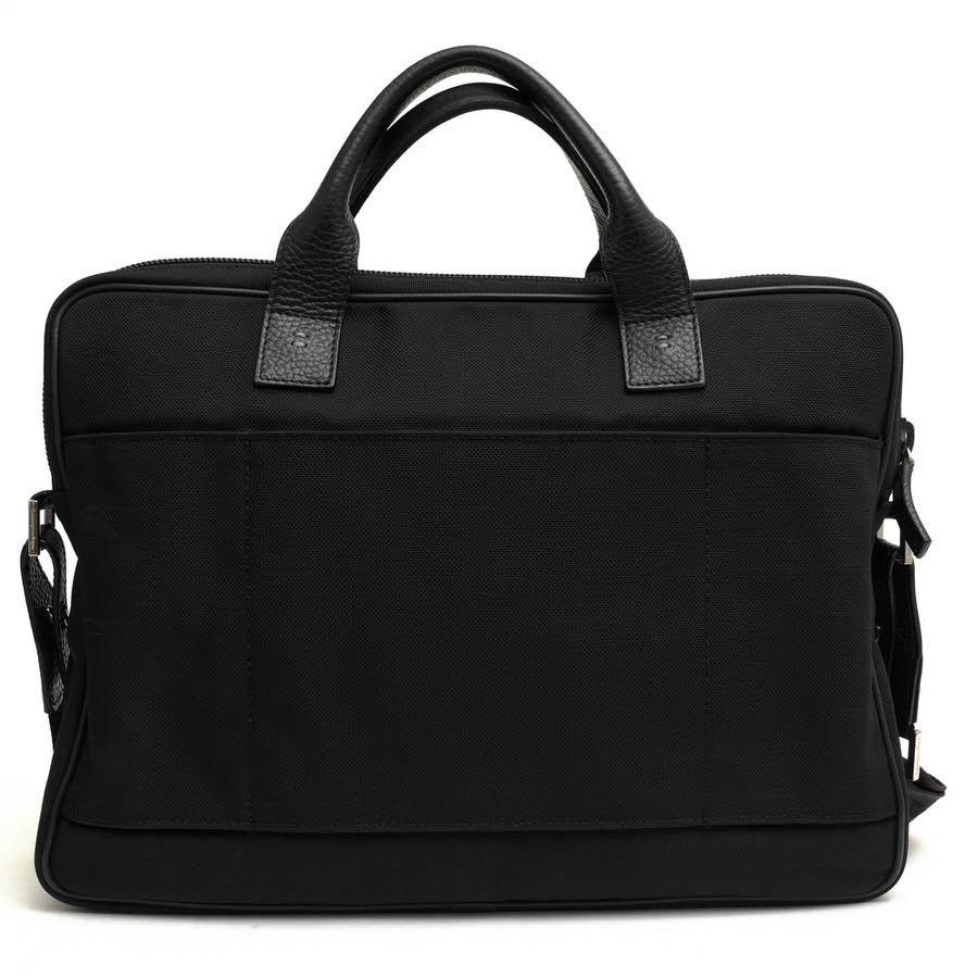 Ermenegildo Zegna ゼニア ビジネスバッグ 一部牛革 2WAY ショルダー 